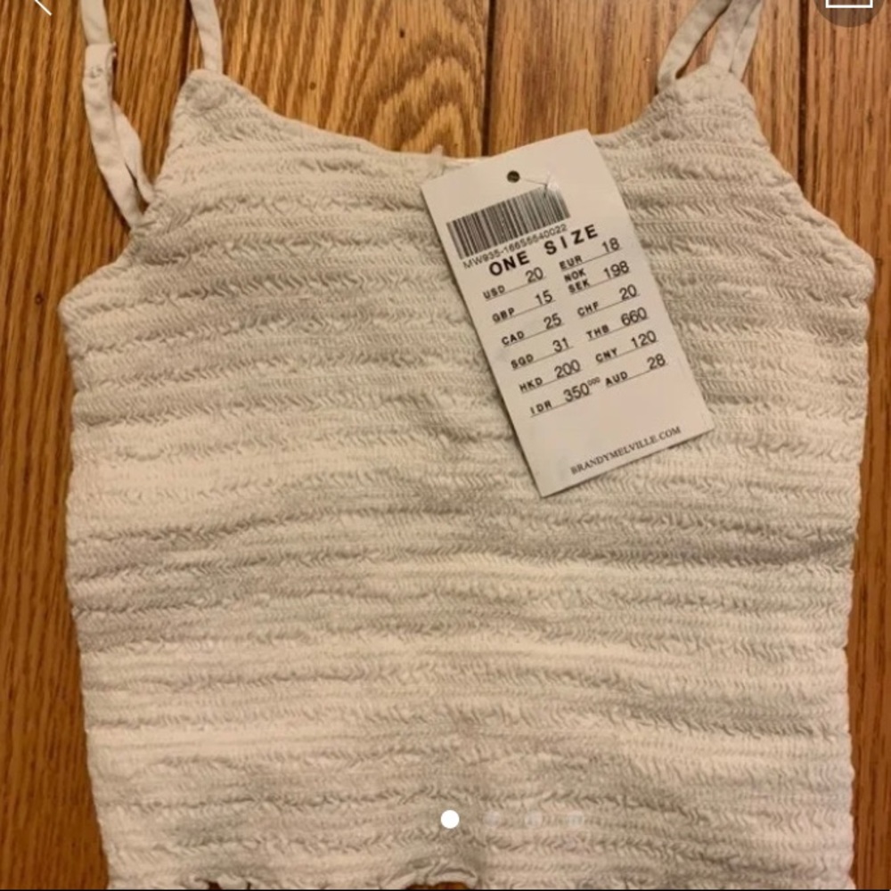 White tank from brandy Melville